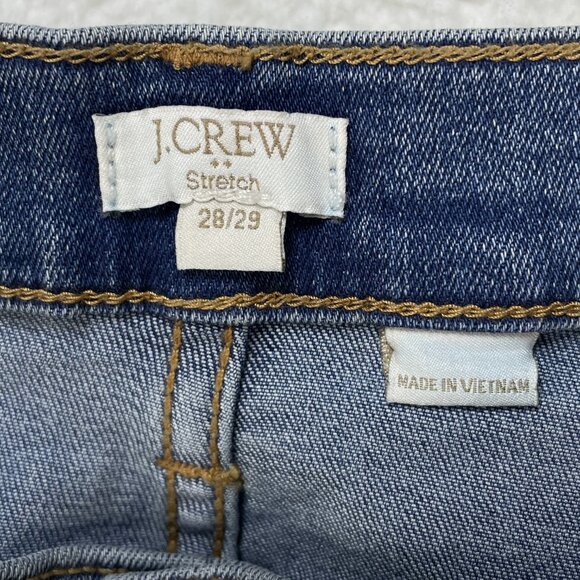 J. Crew Jeans Womens Sz 29 Blue Stretch Capris Low Rise Straight Leg Denim 30x25 - Picture 10 of 12